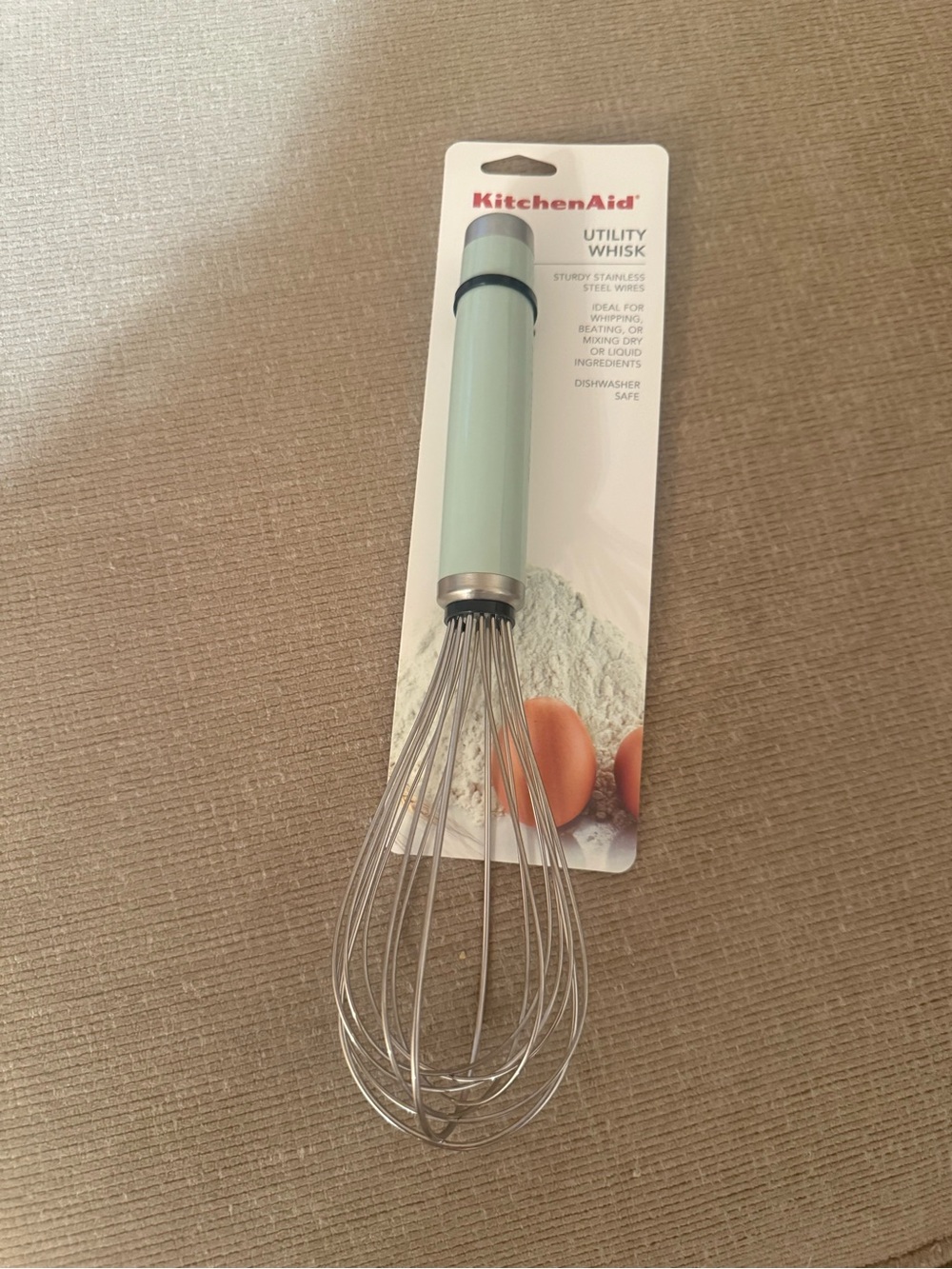 KitchenAid pistachio Utility Whisk - Stainless Steel